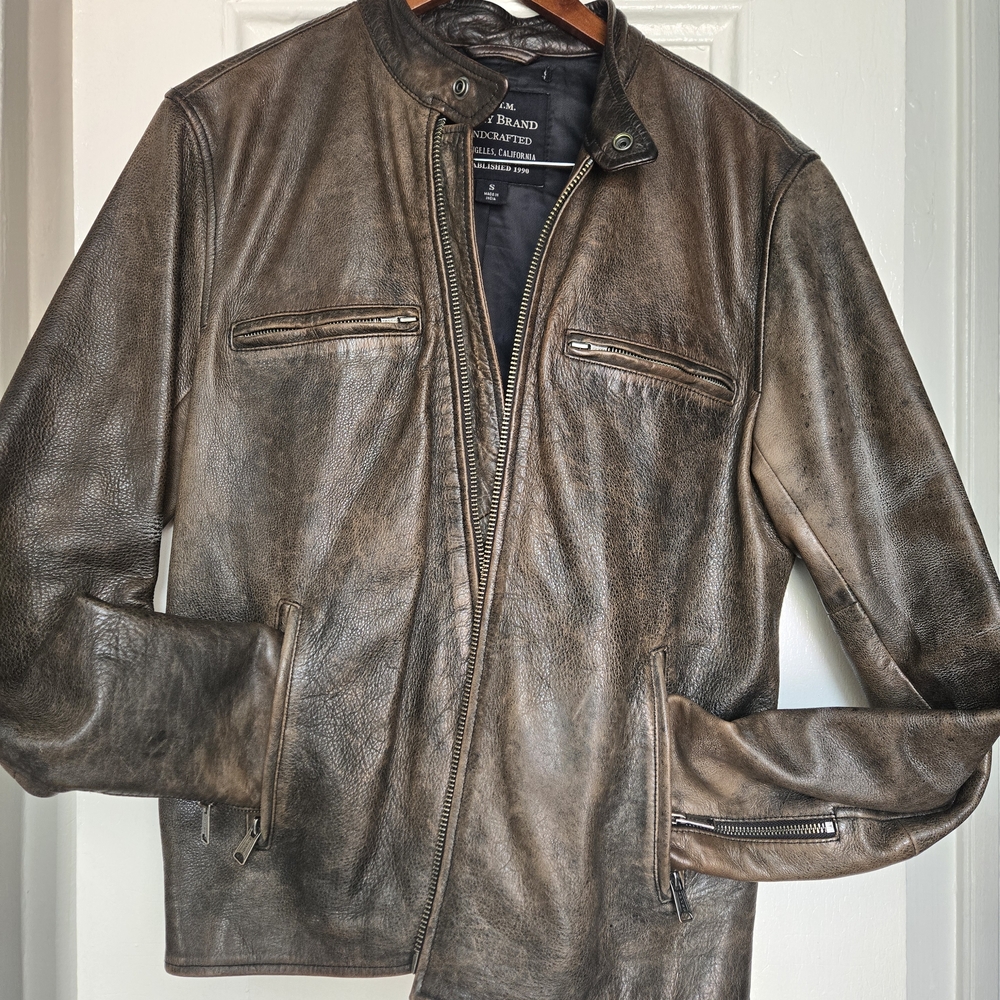 Lucky Brand Leather Jacket.